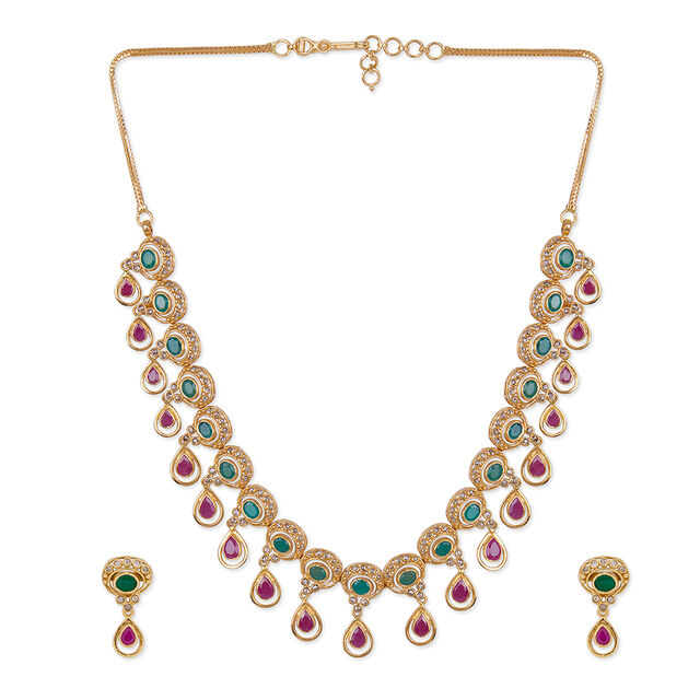 Tanishq 22KT  Gold Necklace Set  for Women 
