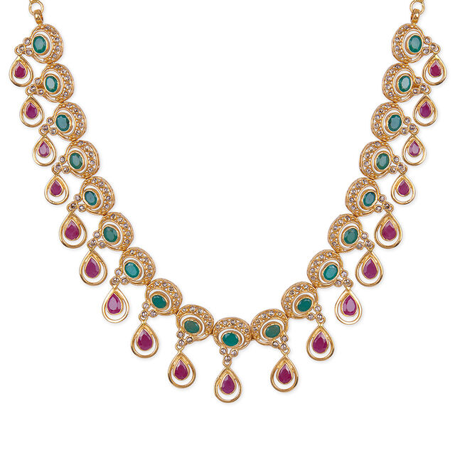 Tanishq 22KT  Gold Necklace Set  for Women 2