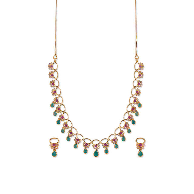 Tanishq 22KT  Necklace Set for Women 