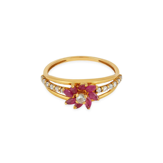 Tanishq 22KT Gold Finger Ring for Women 