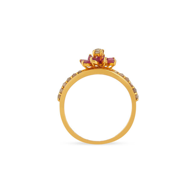 Tanishq 22KT Gold Finger Ring for Women 4