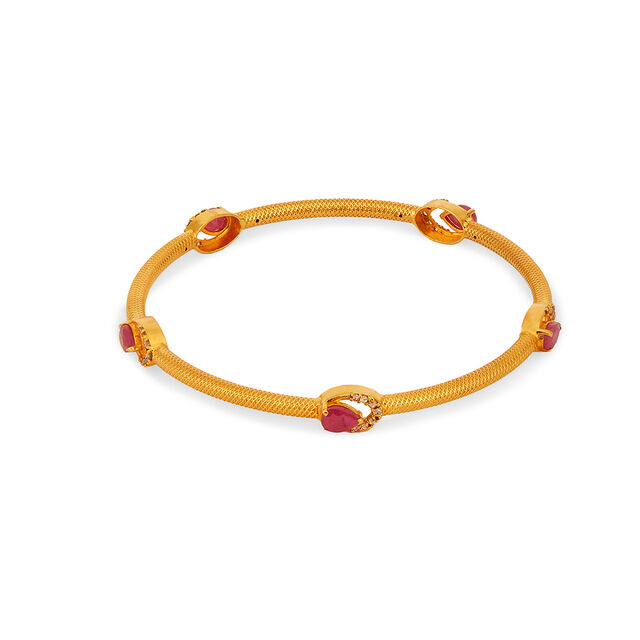 Tanishq 22KT Gold Bangle for Women 