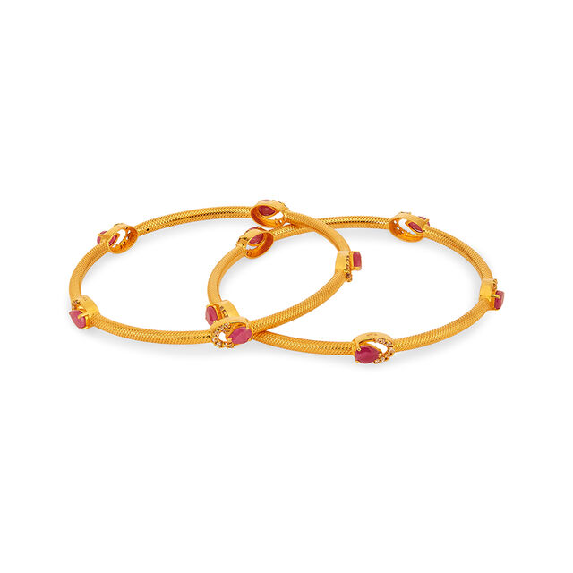 Tanishq 22KT Gold Bangle for Women 4