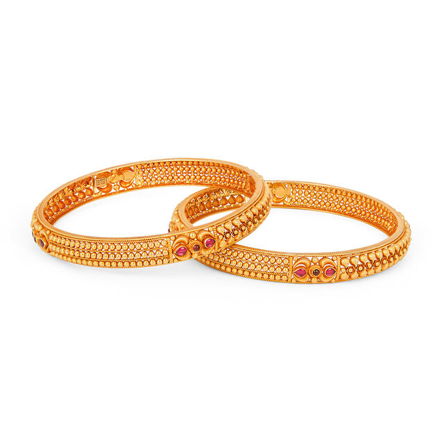 Tanishq 22KT  Gold Bangle  for Women 2