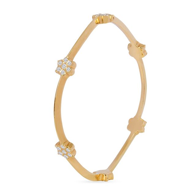 Tanishq 22KT Diamond Bangle for Women 2
