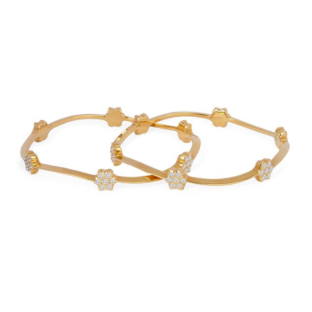 Tanishq 22KT Diamond Bangle for Women 4