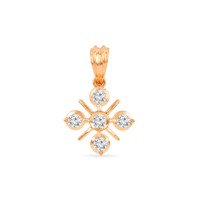 Tanishq 22KT Diamond Pendant for Women 