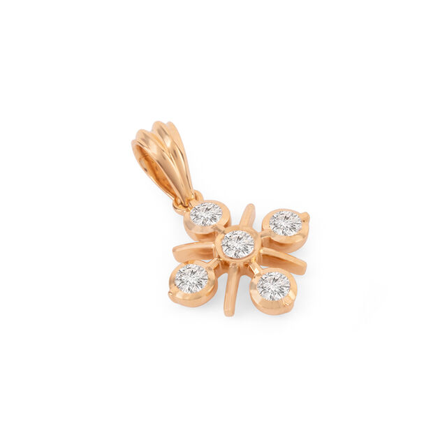 Tanishq 22KT Diamond Pendant for Women 2