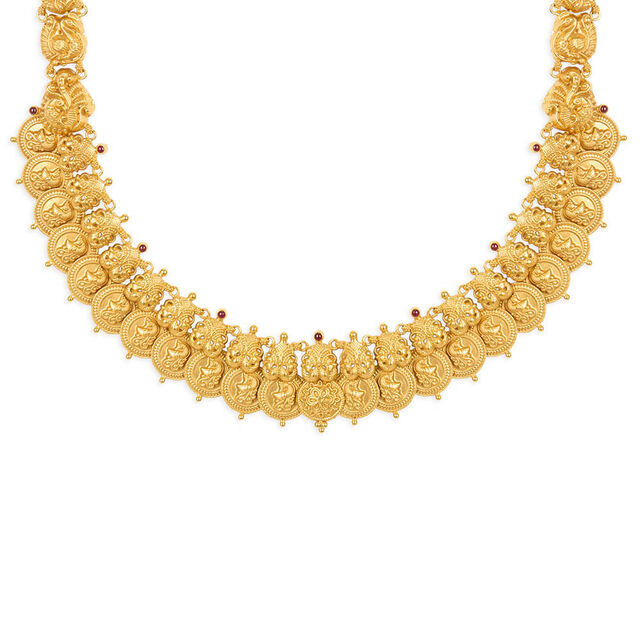 Tanishq 22KT Synthetic Stones Necklace for Women 3
