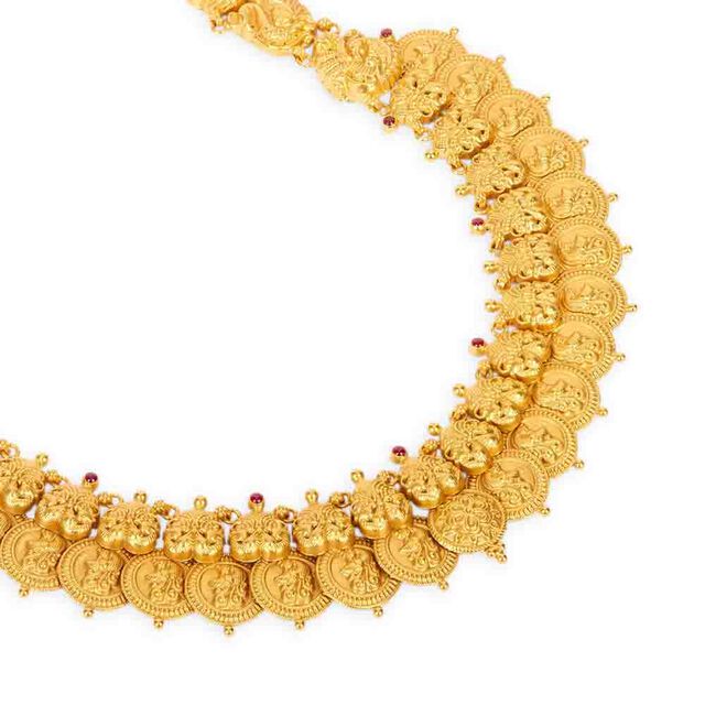 Tanishq 22KT Synthetic Stones Necklace for Women 4