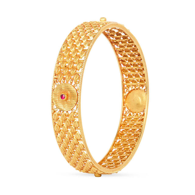 Tanishq 22KT Synthetic Stones Bangle for Women 2