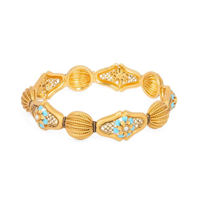 Tanishq 22KT Synthetic Stone Bangle for Women 