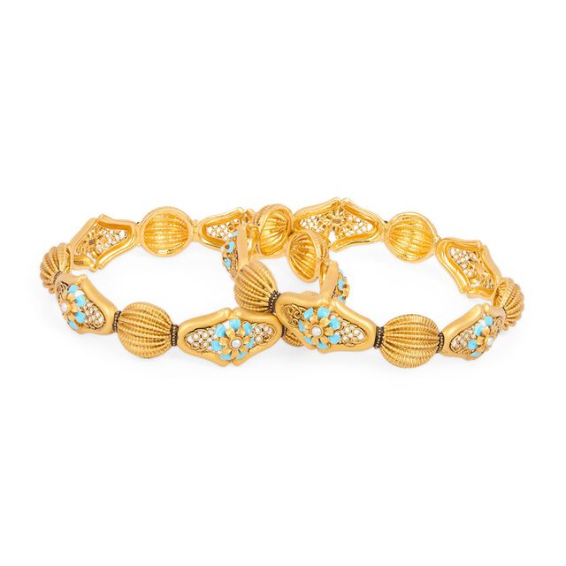 Tanishq 22KT Synthetic Stone Bangle for Women 5