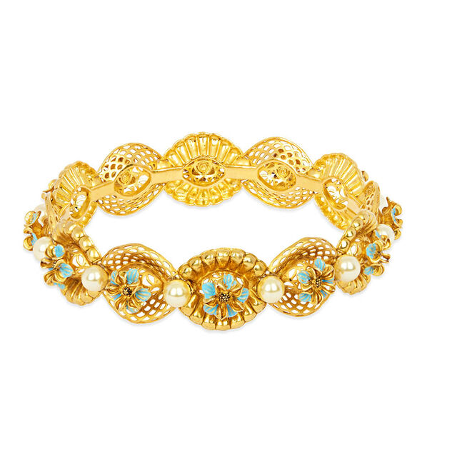 Tanishq 22KT Synthetic Stones Bangle for Women