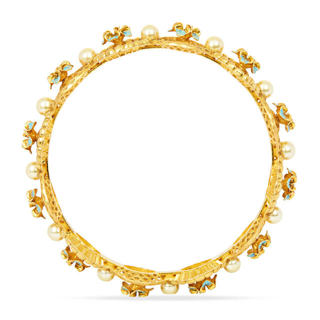 Tanishq 22KT Synthetic Stones Bangle for Women 4
