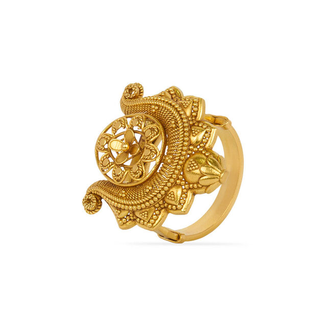 Opulent Blossom Gold Ring 2