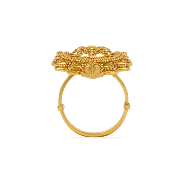 Opulent Blossom Gold Ring 3