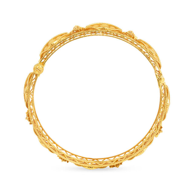 Palatial Glow Gold Bangles 5