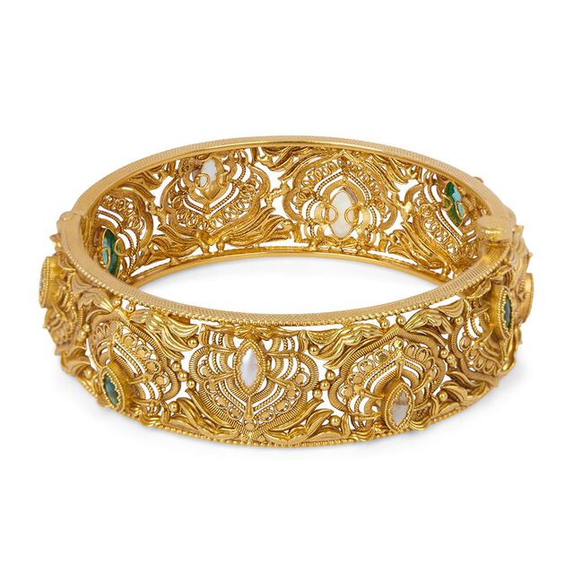 Tanishq 22KT Synthetic Stone Bangle for Women 