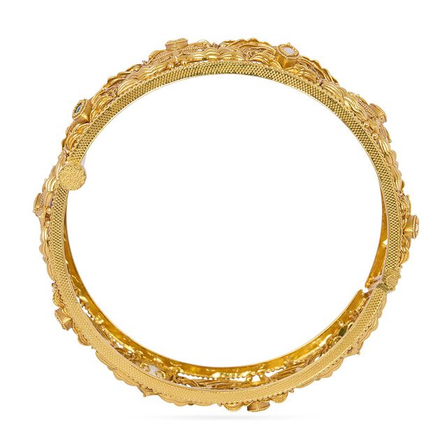 Tanishq 22KT Synthetic Stone Bangle for Women 4