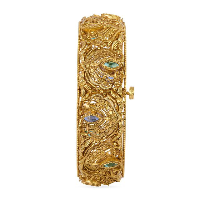 Tanishq 22KT Synthetic Stone Bangle for Women 5