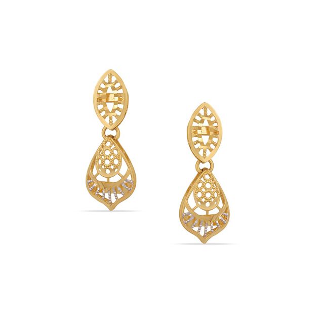 Tanishq 22KT Gold Earrings 