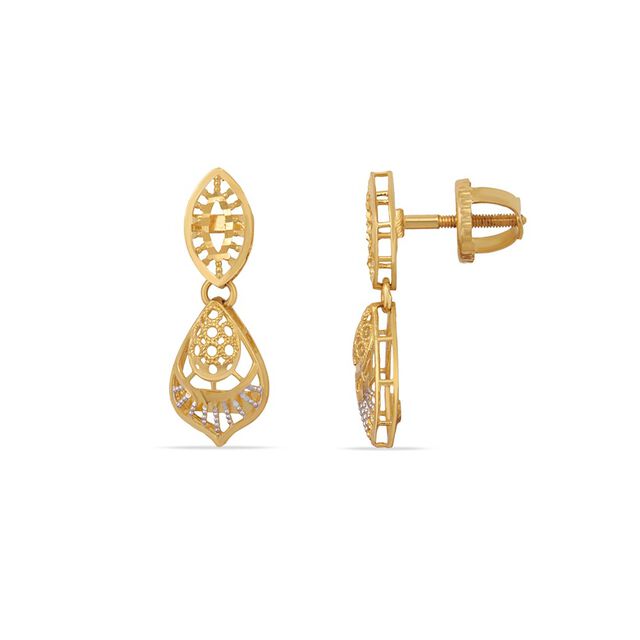 Tanishq 22KT Gold Earrings 2