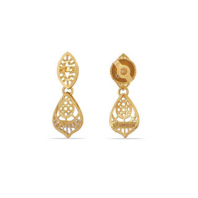 Tanishq 22KT Gold Earrings 3