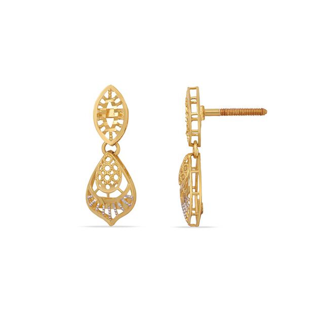 Tanishq 22KT Gold Earrings 4