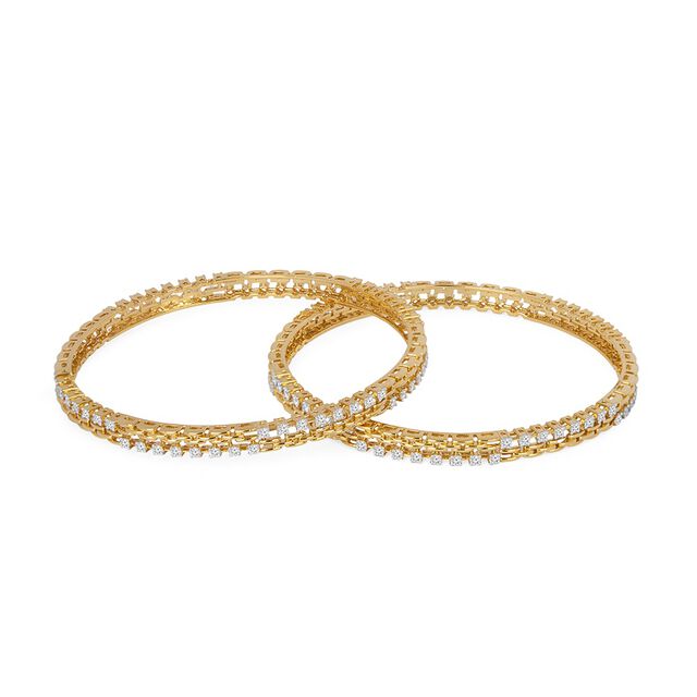 Tanishq 22KT Diamond Bangle for Women 5