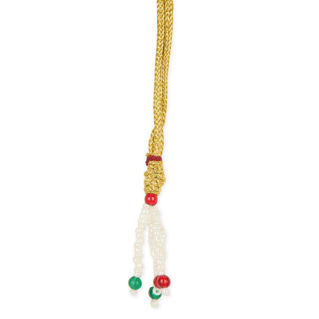 Tanishq 22KT Gold Neckwear and Earring Set for Women 4
