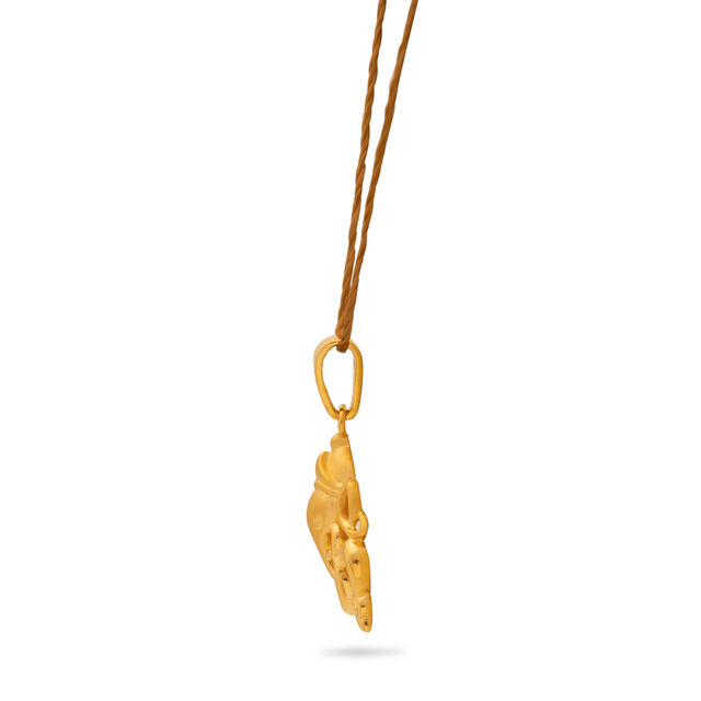 Divine Ganesha Gold Pendant 2