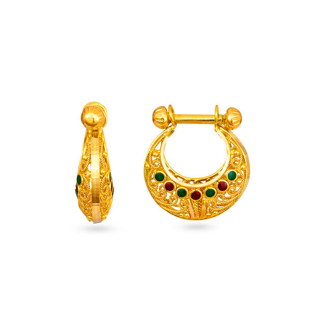 Tanishq 22 Karat Gold Earrings for Women 2
