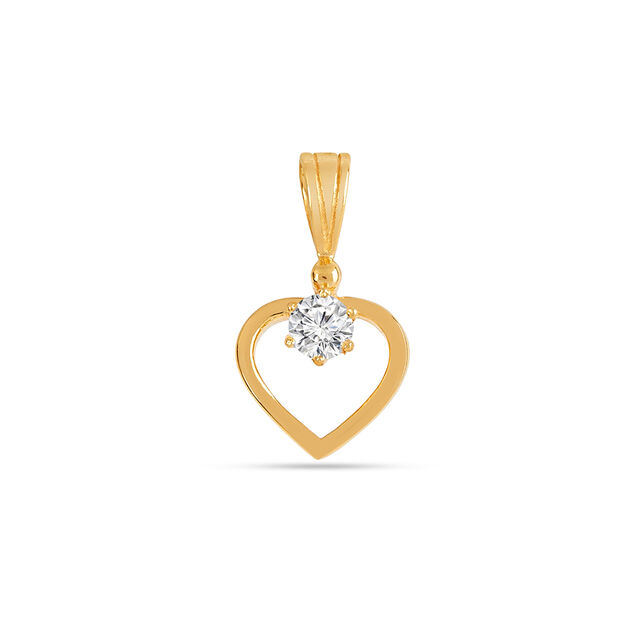 Tanishq 22KT Gold Pendant for Women 