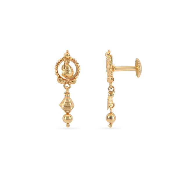 Tanishq 22 Karat Gold Earrings for Women 2