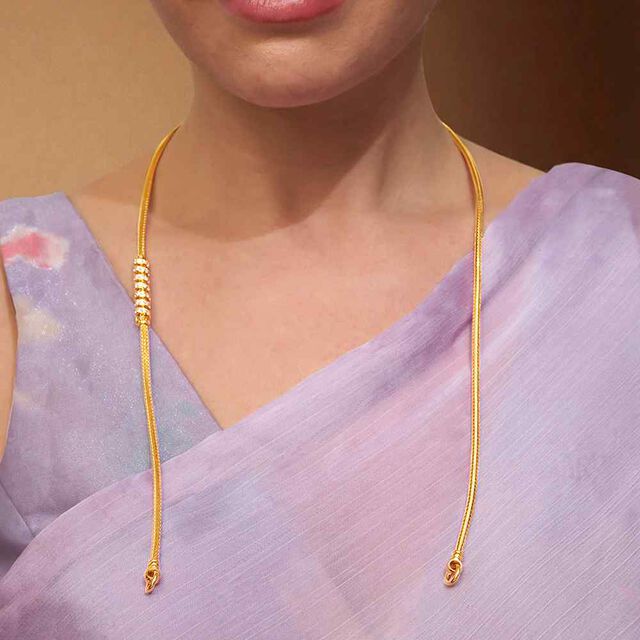 Tanishq 22KT CZ Chain for Women 2
