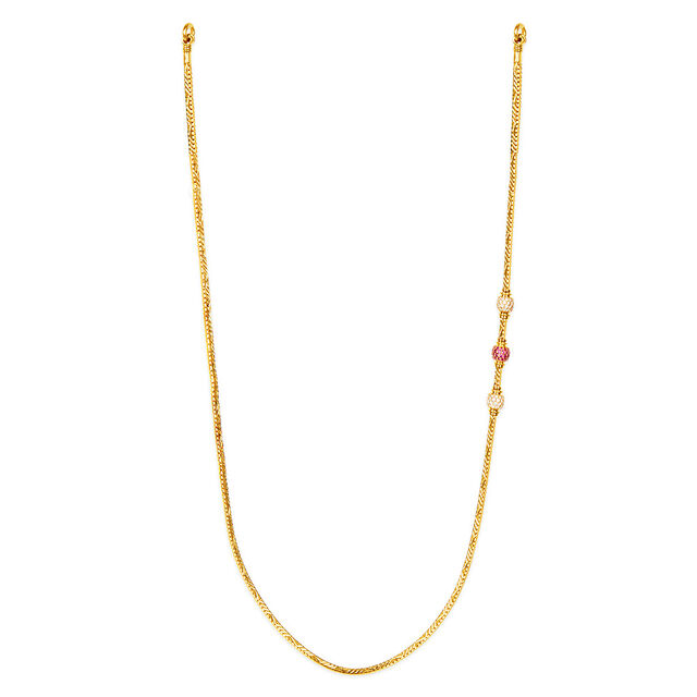 Tanishq 22KT CZ Chain for Women 