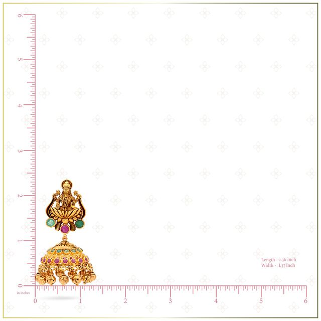 Goddess Lakshmi Temple Jhumka