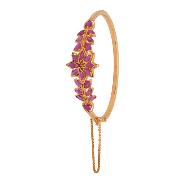 Floral Burst Gold Bracelet