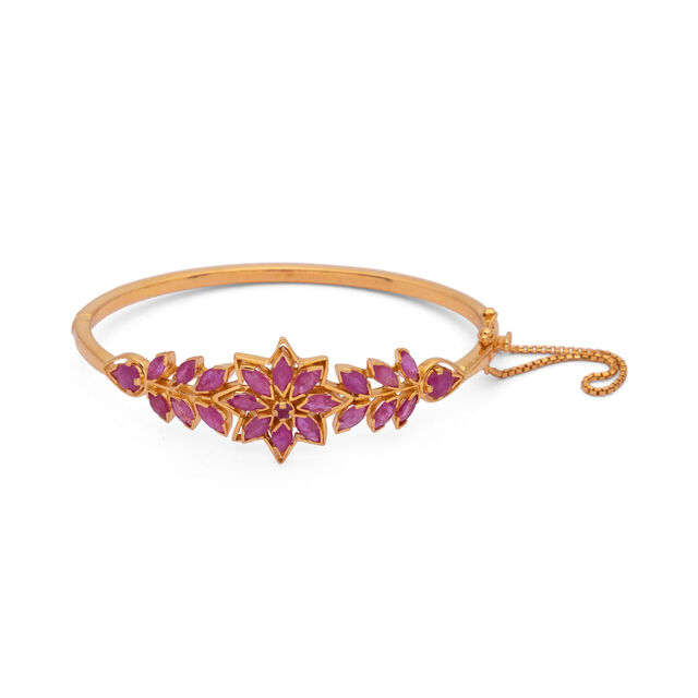 Floral Burst Gold Bracelet