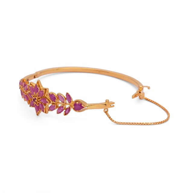 Floral Burst Gold Bracelet