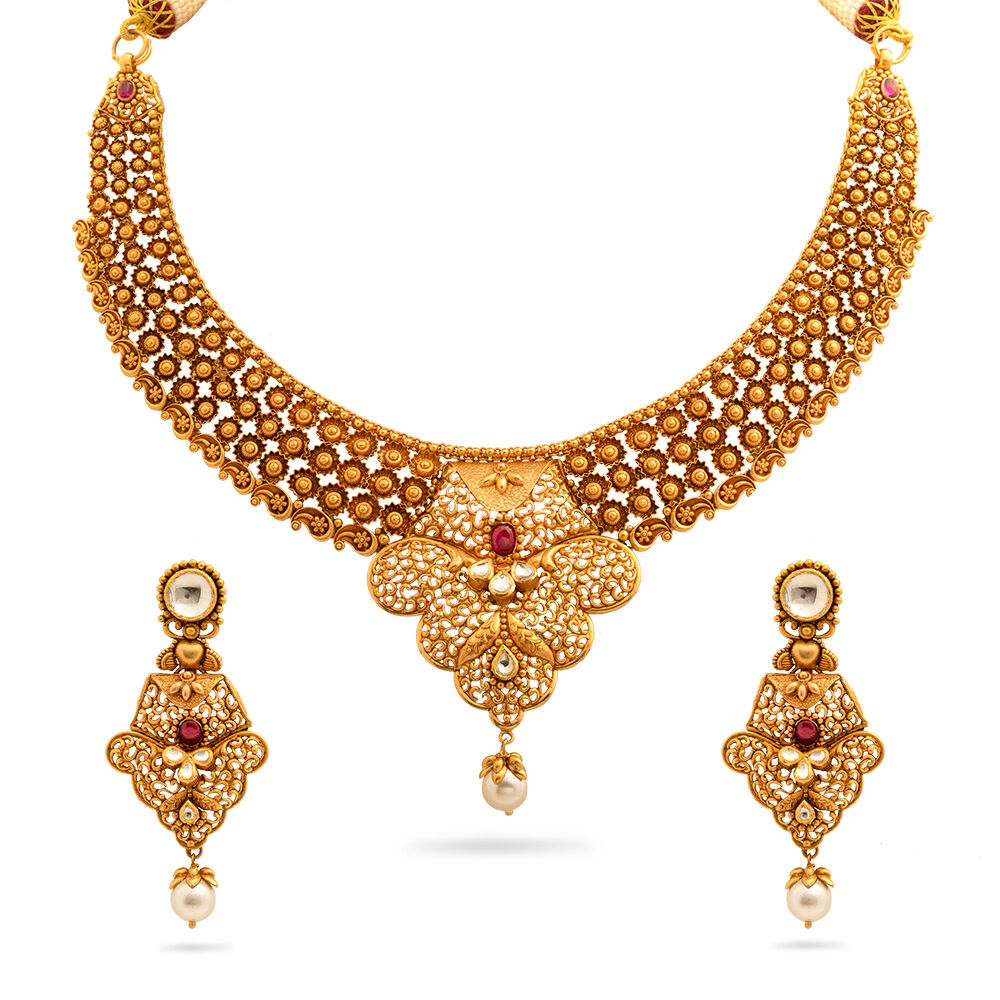 Best gold necklace set clearance