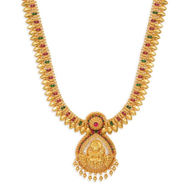 Tanishq 22KT Synthetic Stone Haaram for Women 