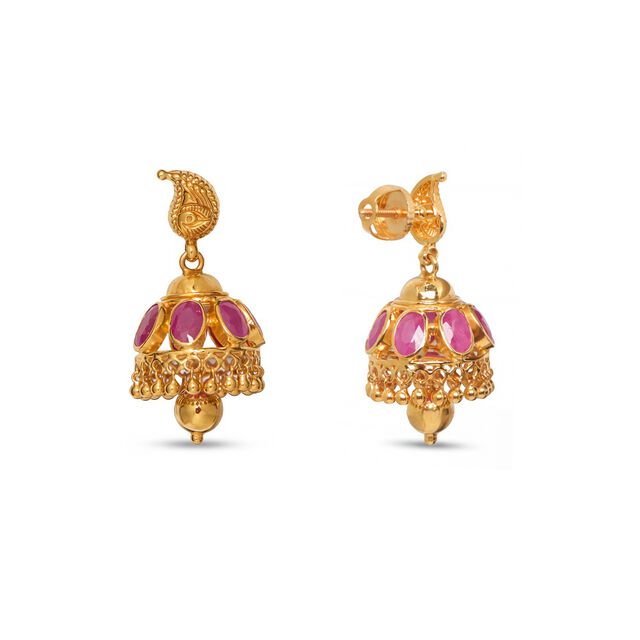 Tanishq 22KT Gold Earrings 2