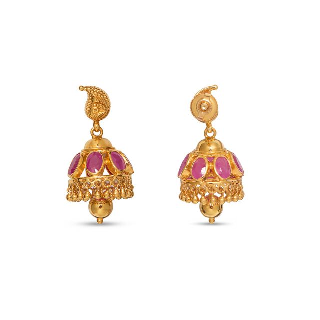 Tanishq 22KT Gold Earrings 3