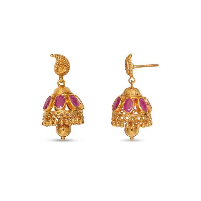 Tanishq 22KT Gold Earrings 4