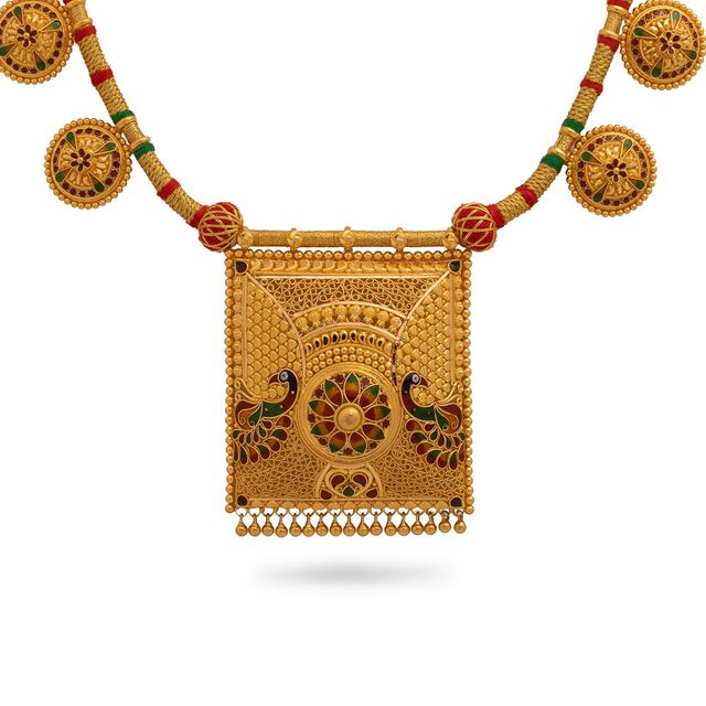 Emerald Elephant Harmony Necklace,,hi-res