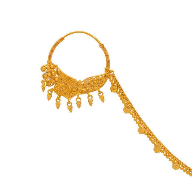 Gold Nose Dulhan Nathiya Best Nathiya Design Buy Gold Floral