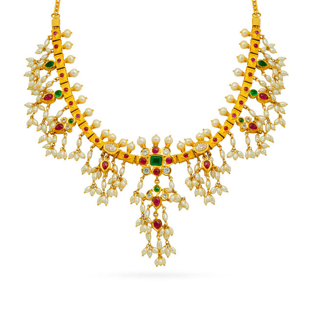 Tanishq 22 Karat Gold Necklace for Women 