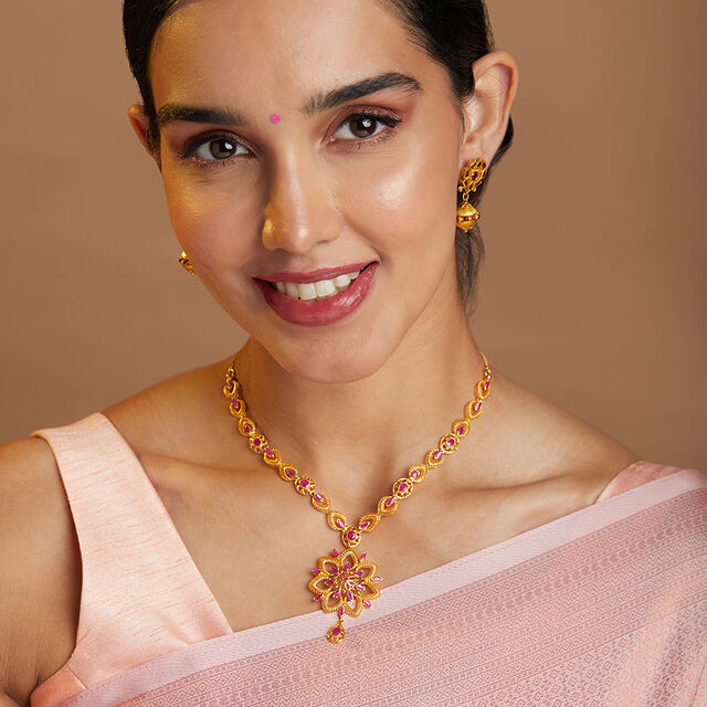 Tanishq 22KT  Necklace for Women 2
